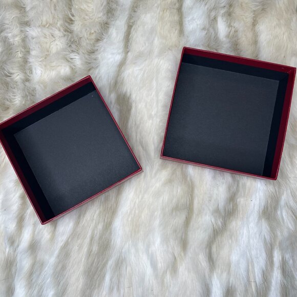 Cartier Red Jewelry Box – Authentic Empty 5" x 5.25" Packaging Case – Classic Lu - Picture 4 of 6